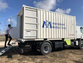 The Hospitainer can travel to communities in need