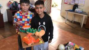 Activity with recycled materials