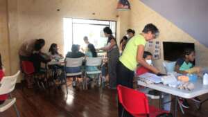 Activity with recycled materials