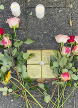 Commemorative plaques for victims of the holocaust