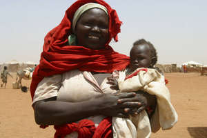 Darfur Woman and Child