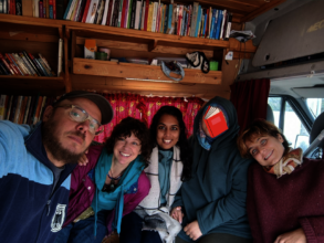 volunteers and library users group shot