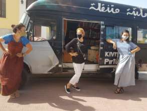 our team and a library user