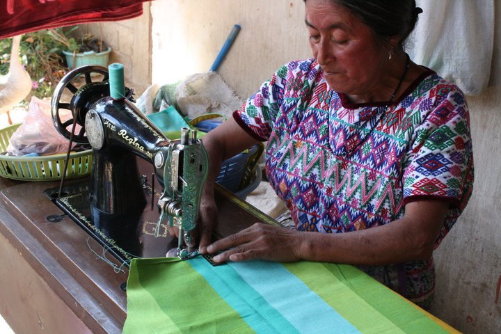 Margarita and her sewing machine