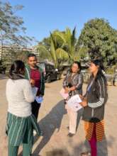 AHC staff training the field team in Jharkhand