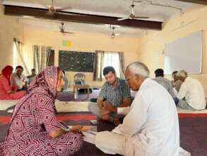 AHC staff training the field team in Rajasthan