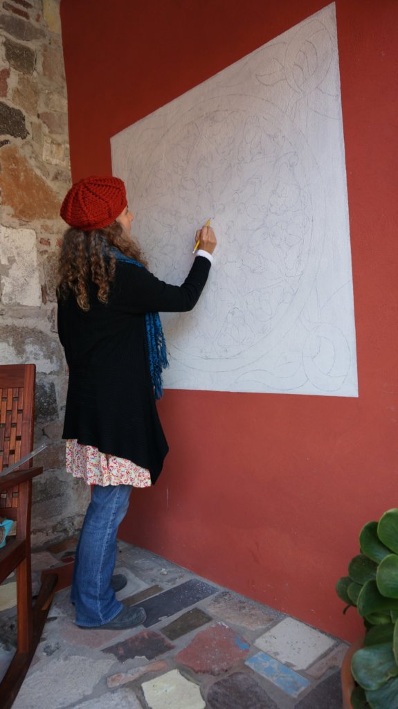 Create a mandala mural for CILA's kids