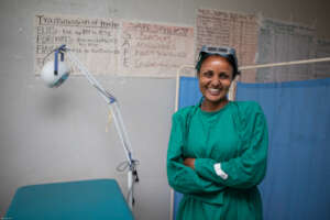 Yeshiemebet before TT surgery