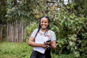 Yeshiemebet conducting trachoma impact surveys