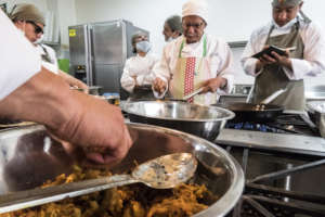 We learn with international chefs