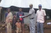 Retrived from cave and in temproary shelter