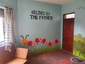 Wall mural.