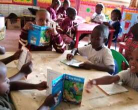 Learning to Read in Top class.