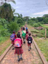 The youngest pupils returning to SAM.