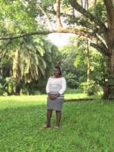 Florence in the campus grounds.