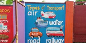 One of the Jolly phonics mural.