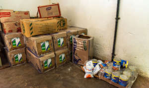 Weekly food rations were distributed thanks to you