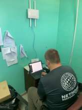 Setting up a hub in Abaco's Coopers Town Clinic