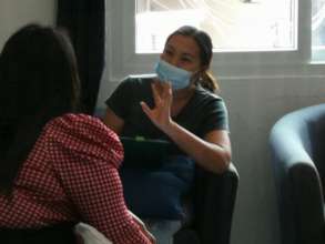 Woman interviewed to join vocational training