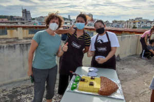 Baking team that made the wonderful cake!