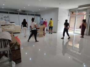 Inspecting different buildings with the Tamar Team