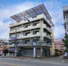 Building with all the cladding removed