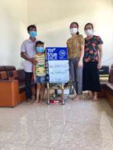 Glasses of milk to support pediatric patient