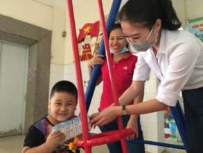 The happiness of a pediatric patient