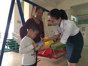 The happiness of a pediatric patient