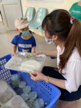 The happiness of a pediatric patient