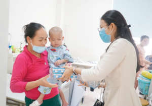 The happiness of a pediatric patient