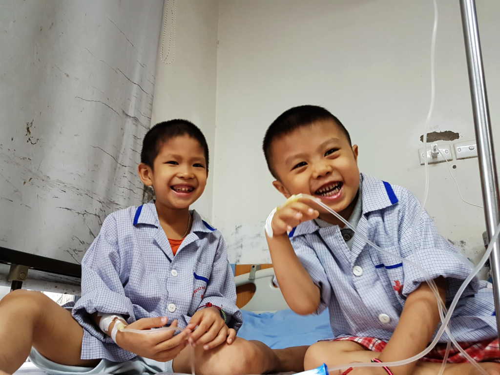 Giving milk to poor children with critical illness