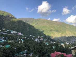 with beautiful neighborhood of trees