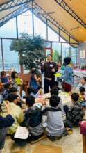 Younger Girls With Tibetan Kids In An Art Class