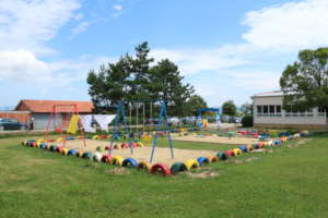 Volunteer club builds a school's playground