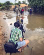 Dom filming The Linesman in Myanmar