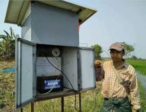 One of our electric fence projects in Myanmar