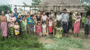 Some of the villagers protected by our efforts!