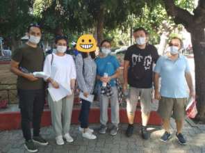 Students taking the Exam