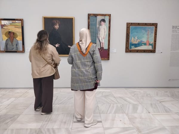 Admiring Art