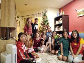 Christmas at Heather's with all the kids/siblings