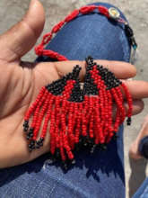 Earrings made in Aftercare Classes