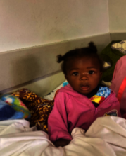 A child who received treatment for malnourishment