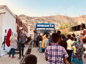 Children Welcoming Charmaghz to the Neighbourhood