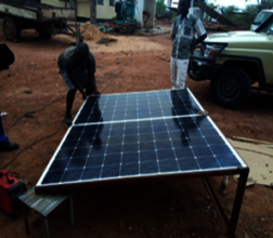 The solar system being installed