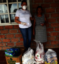 Food products being bought at local businesses