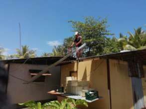 new roof being installed