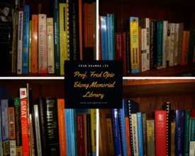 Books at Prof. Fred Opio Ekong Memorial Library