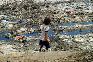 Girl Goes Home on Garbage Dump