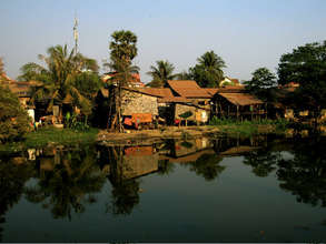 Homes Across the River in Siem Reap